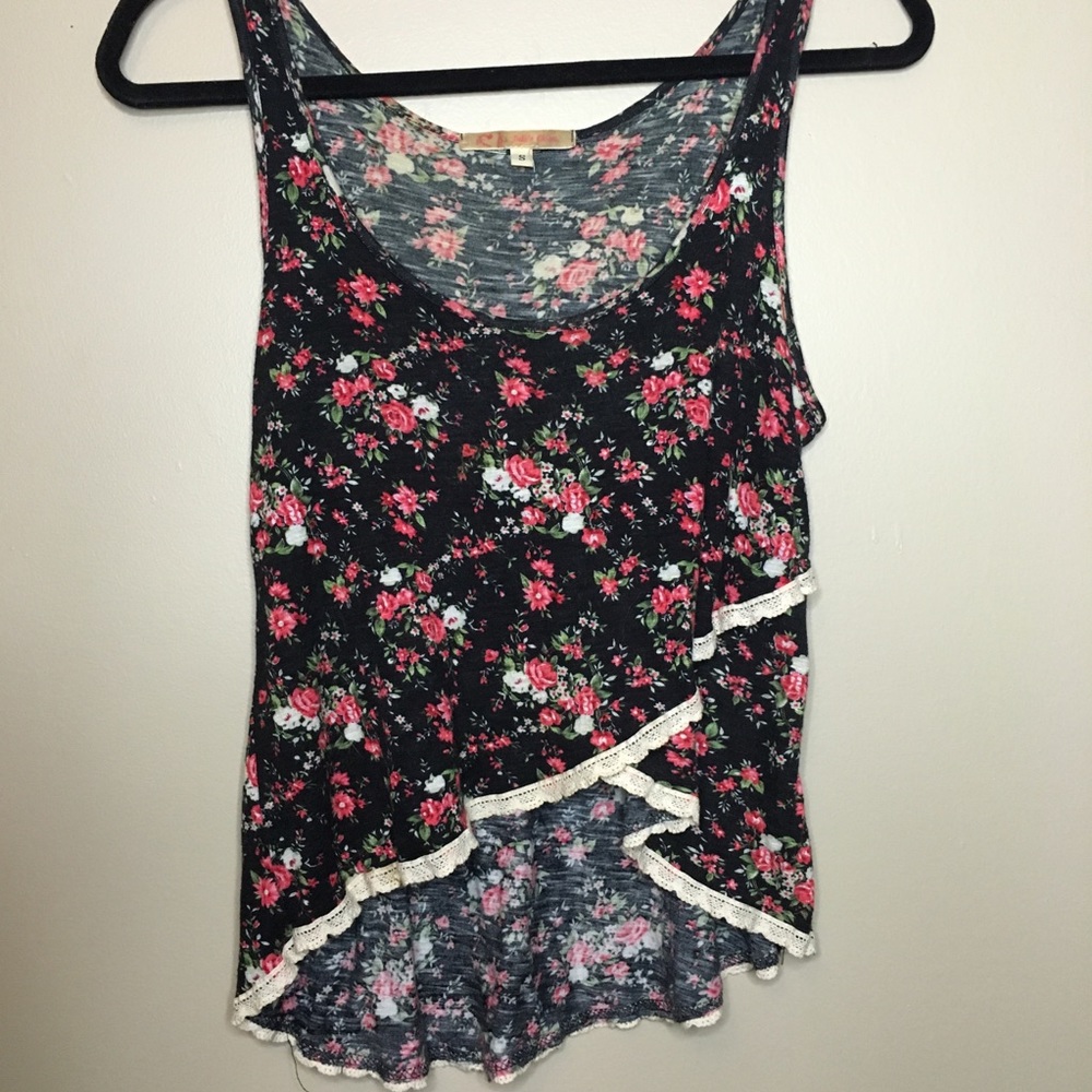 Flowy floral tank